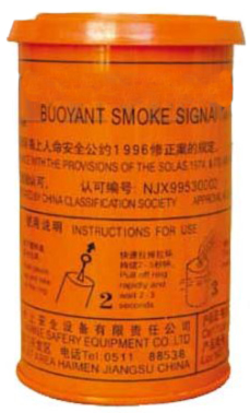 Buoyant Orange Smoke Flare