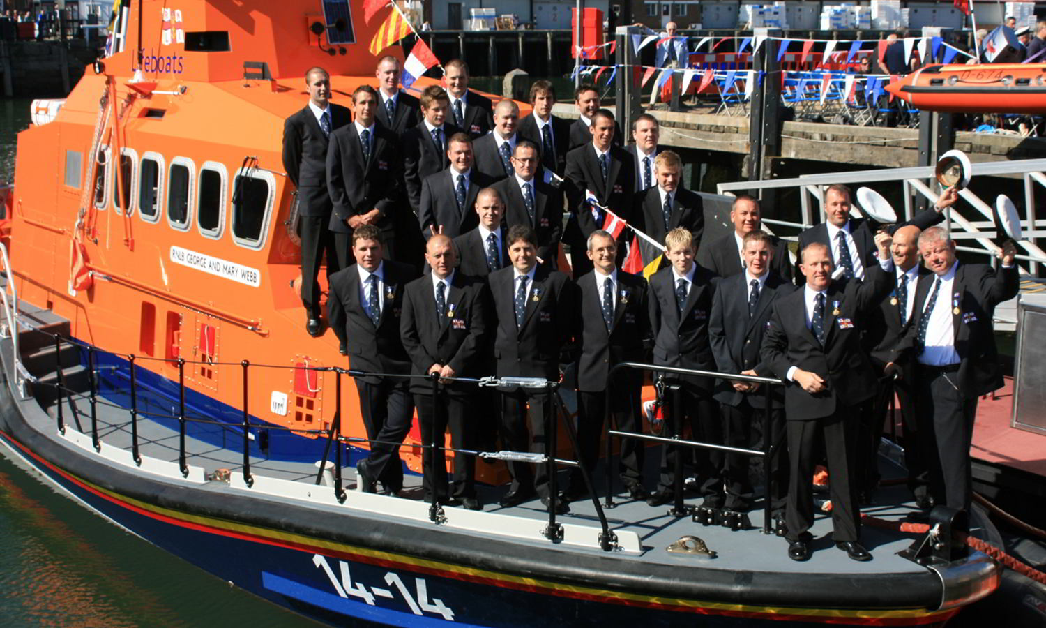 The Very Proud Lifeboat Crewmen